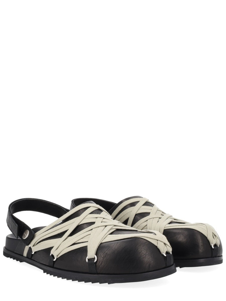 Rick Owens Men's Mule Megalace Black