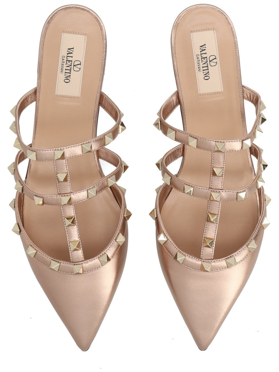 Valentino Women's Mule Rockstud Blue