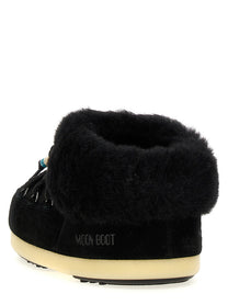 Moon Boot Mule Suede Beads Ankle Boots Black