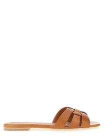 Saint Laurent Women's Mule Tribute Beige