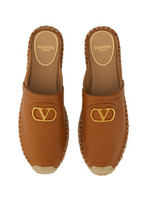 Valentino Women's Mule Vlogo Signature Beige