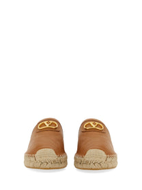 Valentino Women's Mule Vlogo Signature Beige
