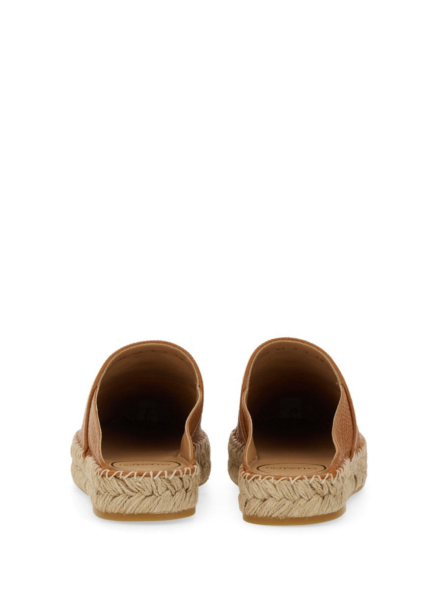 Valentino Women's Mule Vlogo Signature Beige