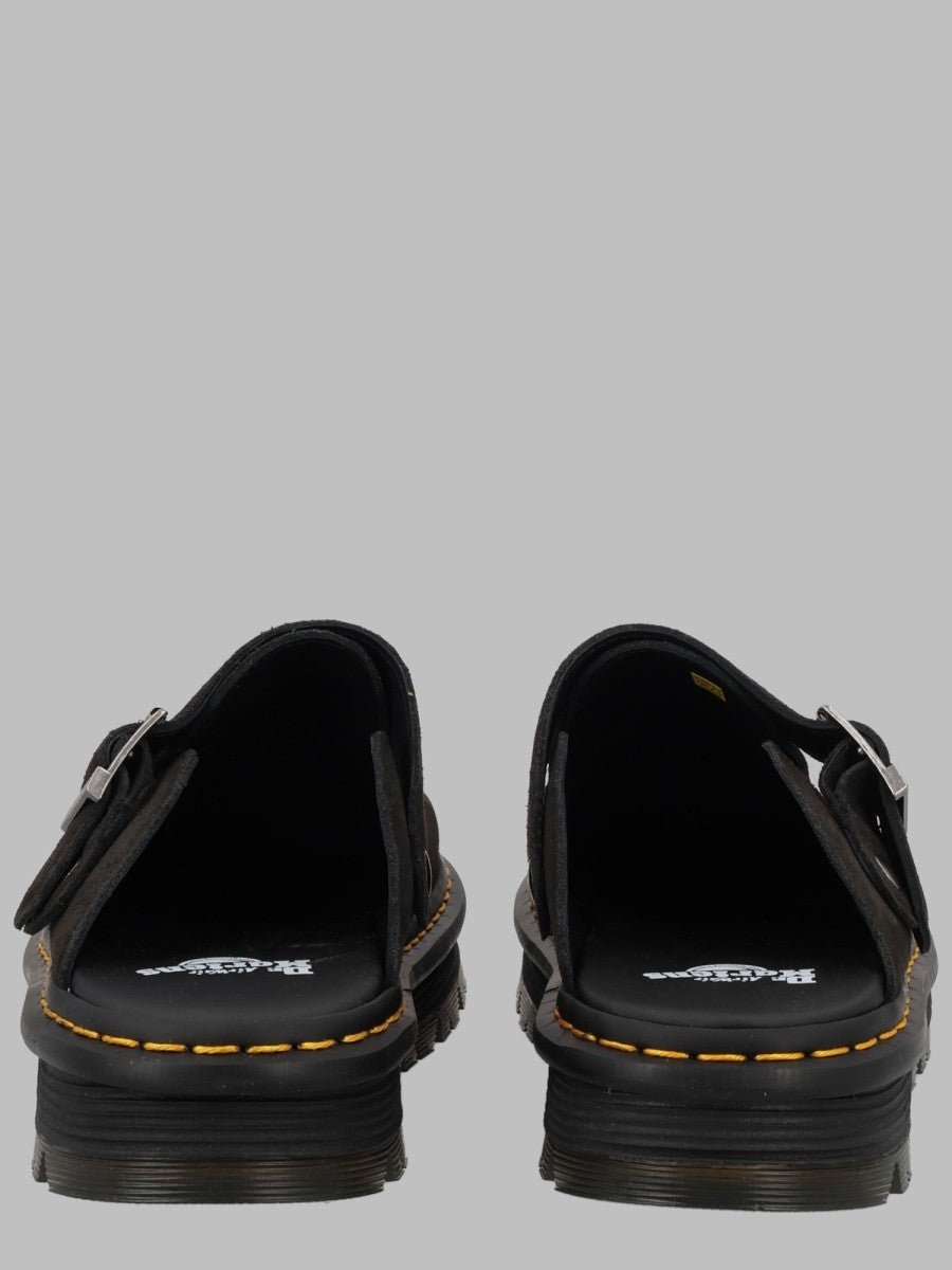 Dr. Martens Men's Mule Zebzag Con Cinturino Black
