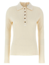 courrèges Multi Buttons Sweater White