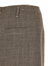 TELA Multi Layer Hem Skirt Beige