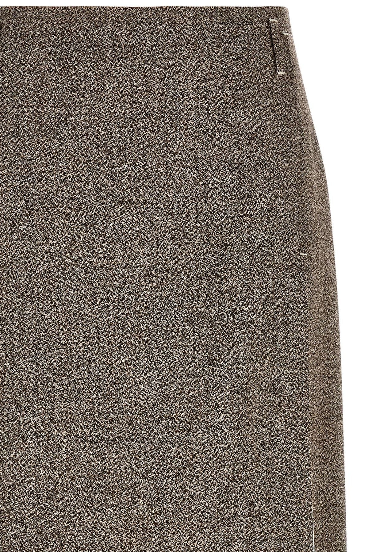 TELA Multi Layer Hem Skirt Beige