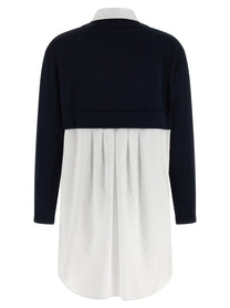 Elisabetta Franchi Multi Layered Dress Blue