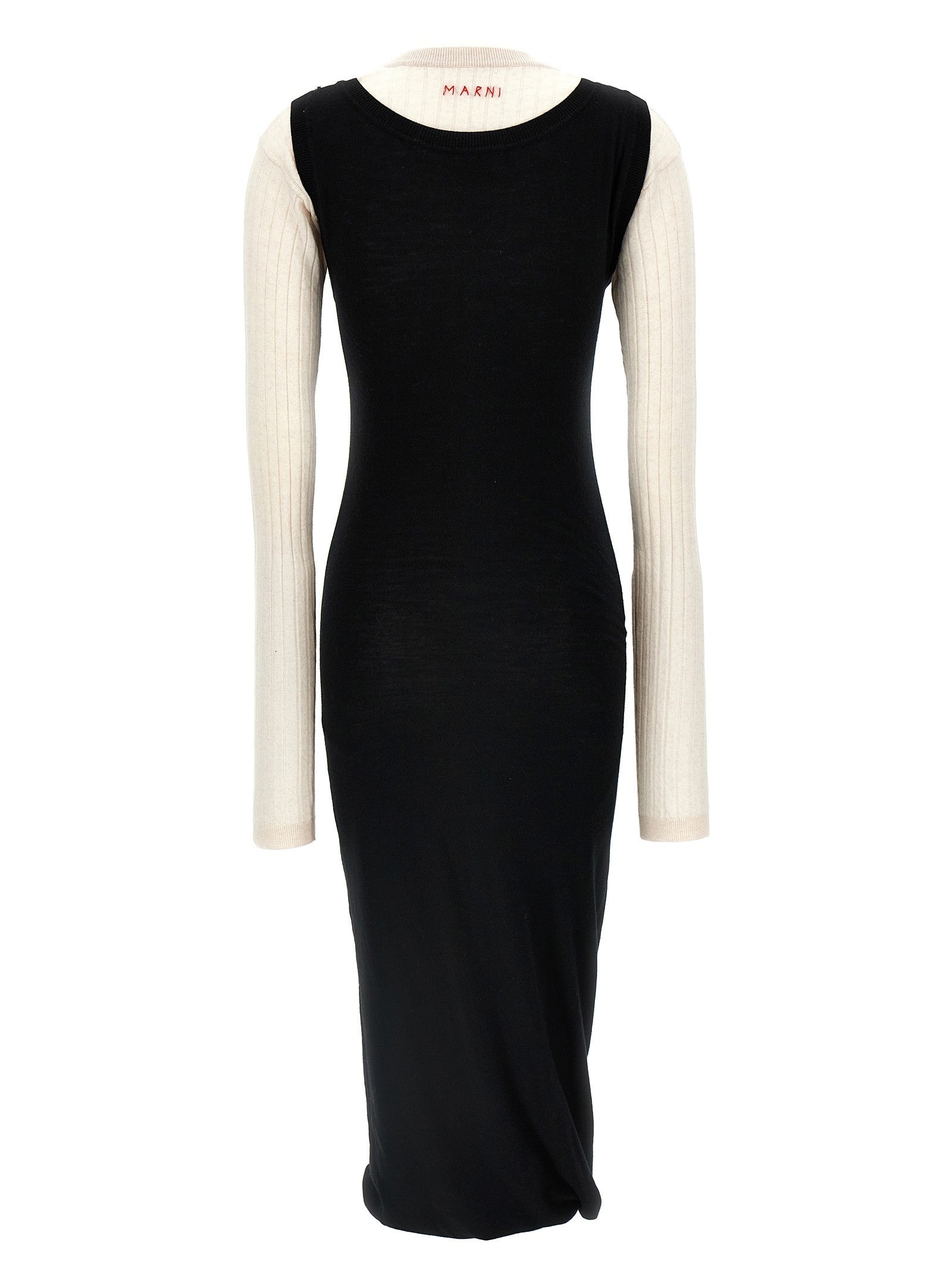 Marni Multi Layered Dress White