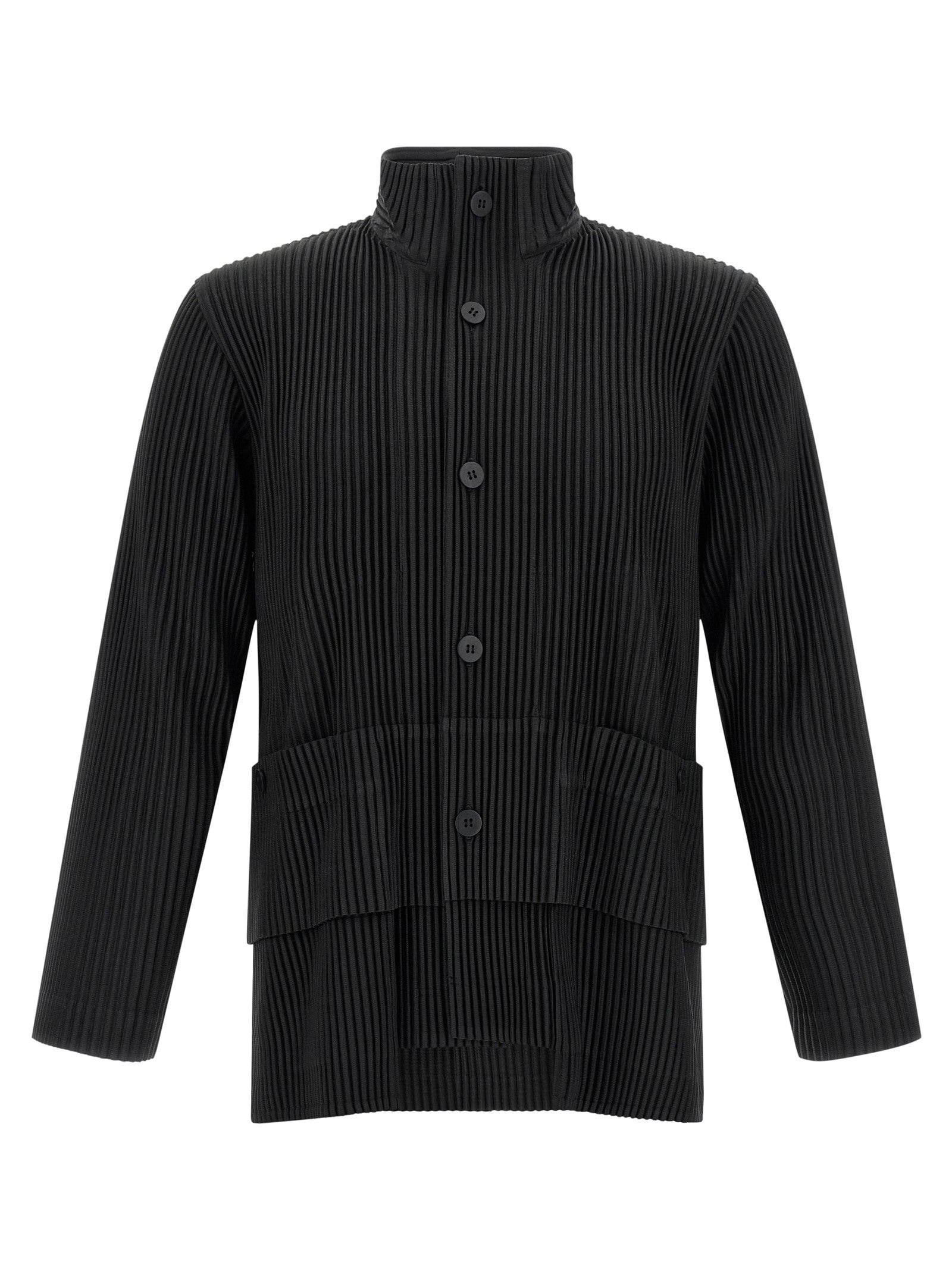 Homme Plissé Issey Miyake Multi Pocket Jacket Grey