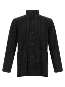 Homme Plissé Issey Miyake Multi Pocket Jacket Grey