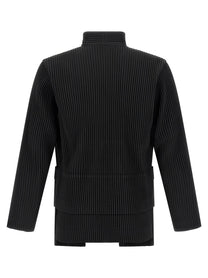 Homme Plissé Issey Miyake Multi Pocket Jacket Grey