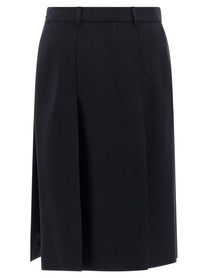 PRADA Multi Slit Skirt Blue