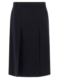 PRADA Multi Slit Skirt Blue