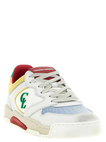Christian Louboutin Multicolor Bsktball Retro Sneakers Gold