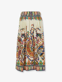 Etro Women's Multicolor Cotton Skirt Gold