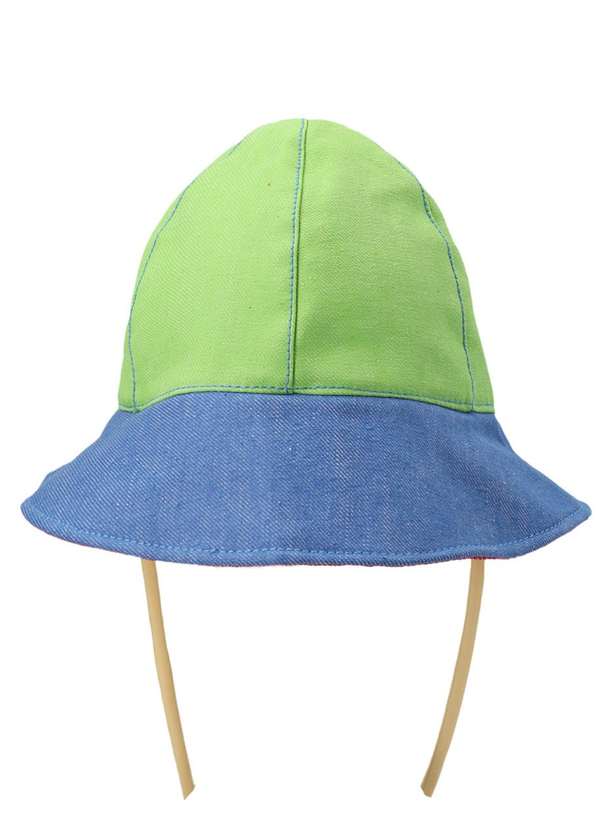 SUNNEI Multicolor Denim Bucket Hat Gold