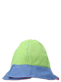 SUNNEI Multicolor Denim Bucket Hat Gold, view 3