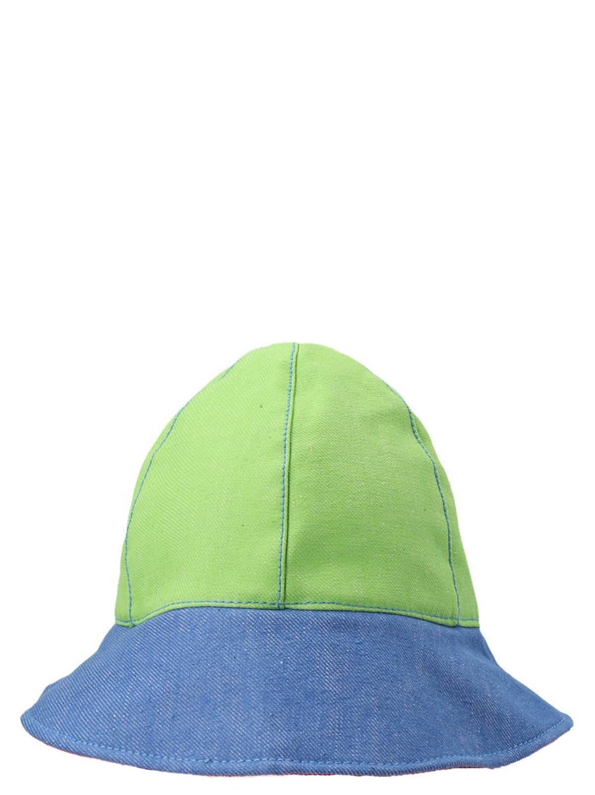 SUNNEI Multicolor Denim Bucket Hat Gold, view 2