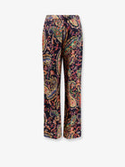 ETRO Women's Multicolor Fabric Trousers Gold, view 2