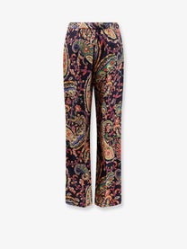 ETRO Women's Multicolor Fabric Trousers Gold