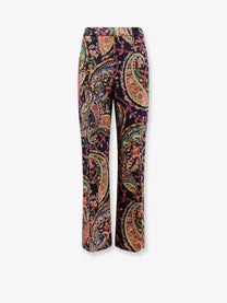 ETRO Women's Multicolor Fabric Trousers Gold