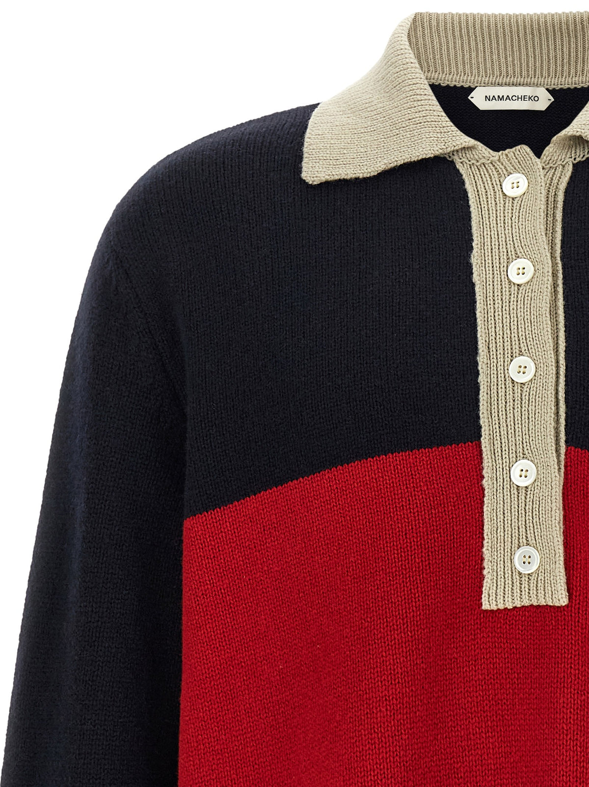 NAMACHEKO Multicolor Gareth Polo Shirt Gold