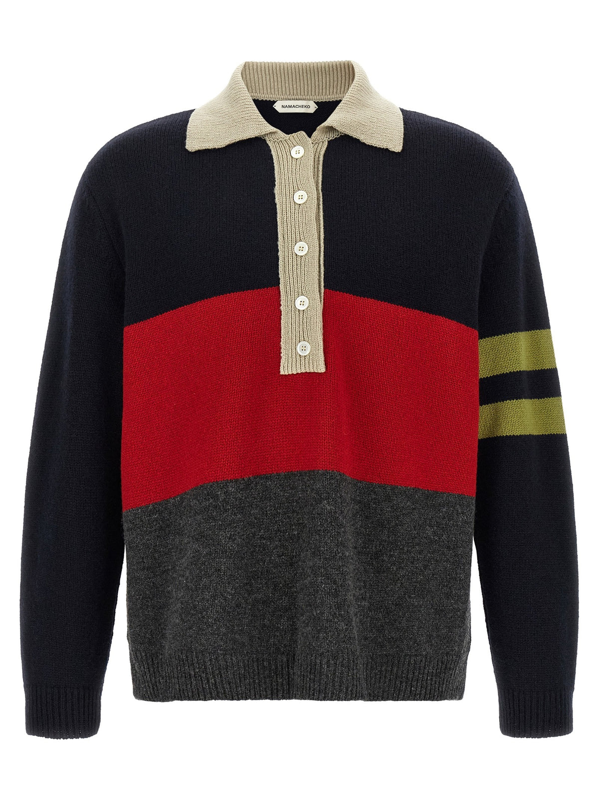 NAMACHEKO Multicolor Gareth Polo Shirt Gold