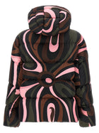 Emilio Pucci Multicolor Marmo Down Jacket Gold