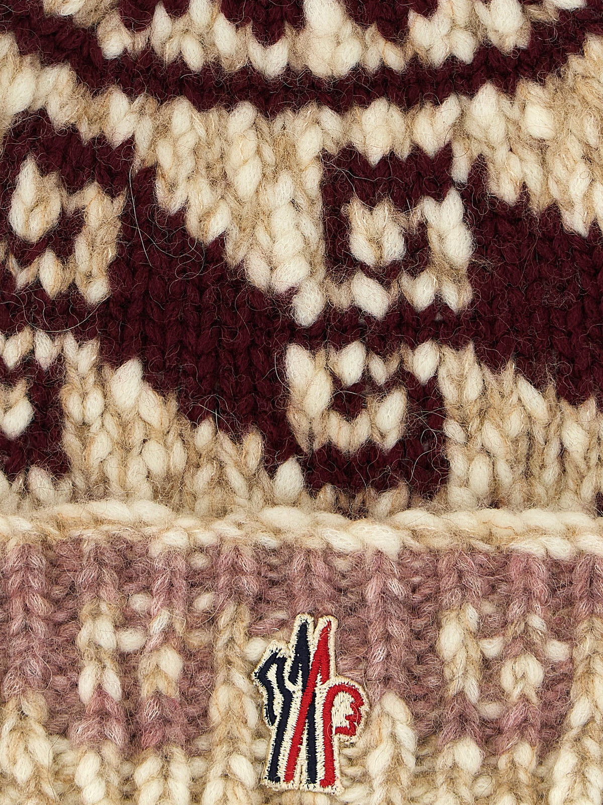 Moncler Grenoble Multicolor Pon Pon Beanie Gold