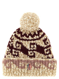 Moncler Grenoble Multicolor Pon Pon Beanie Gold