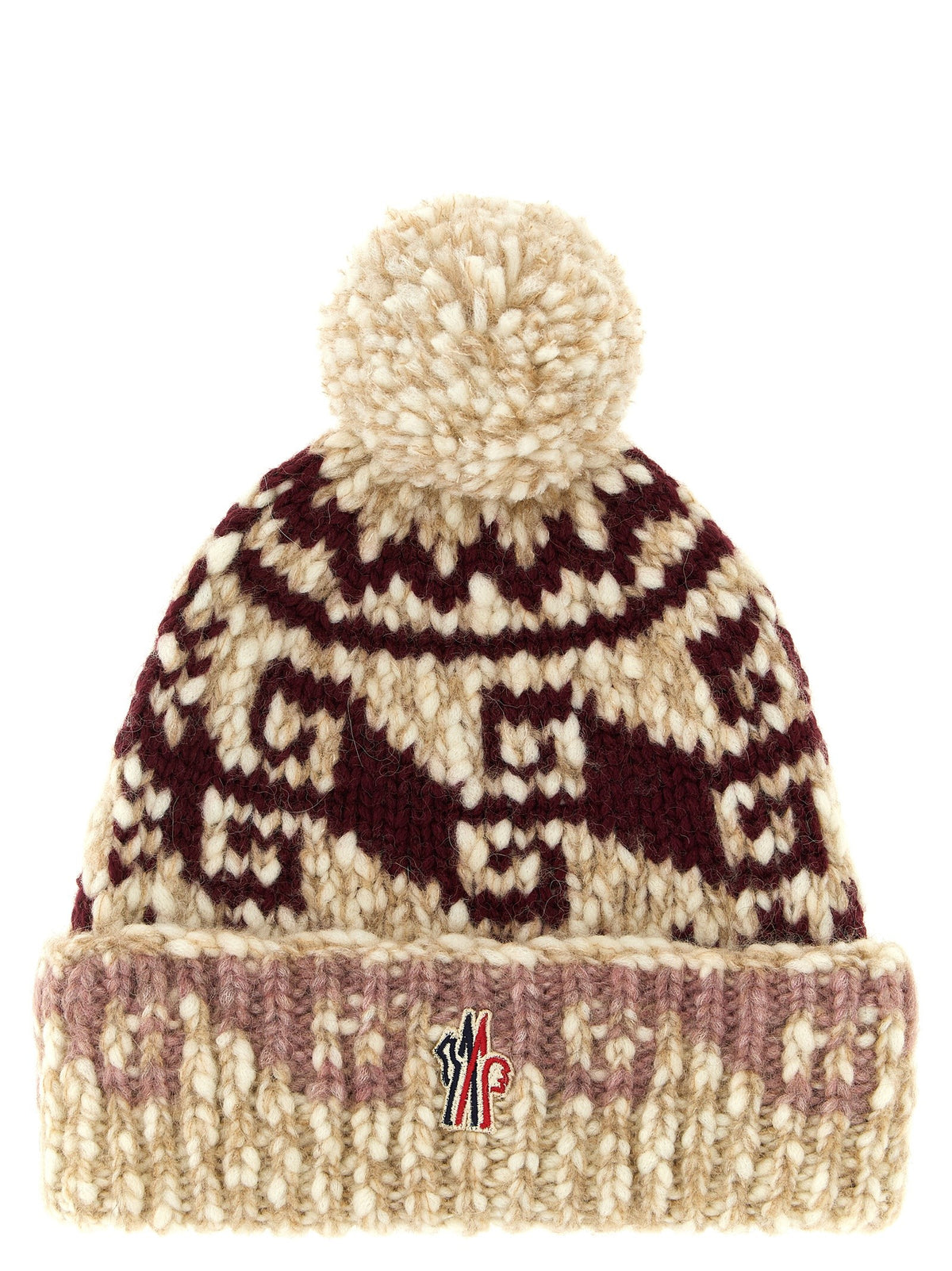 Moncler Grenoble Multicolor Pon Pon Beanie Gold