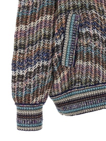 Missoni Multicolor Sequin Cardigan Gold