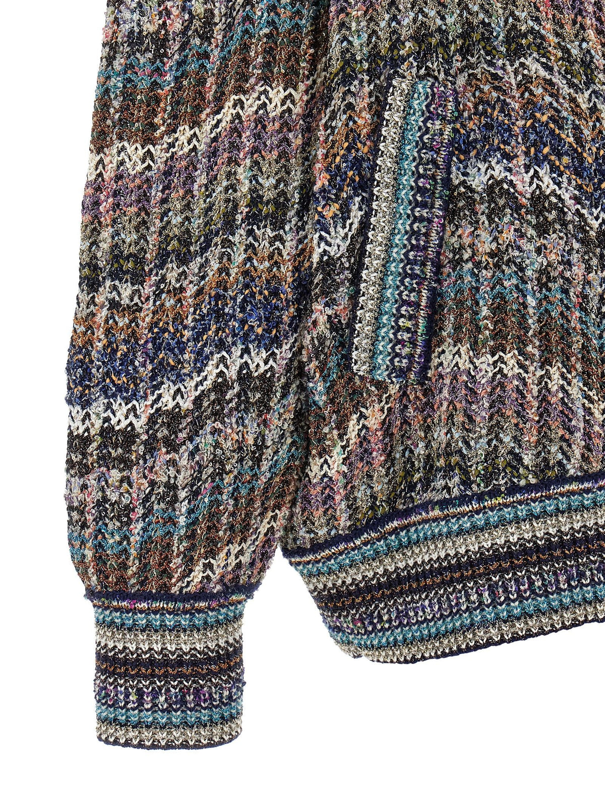Missoni Multicolor Sequin Cardigan Gold