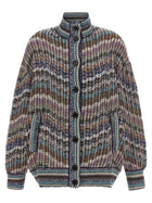 Missoni Multicolor Sequin Cardigan Gold