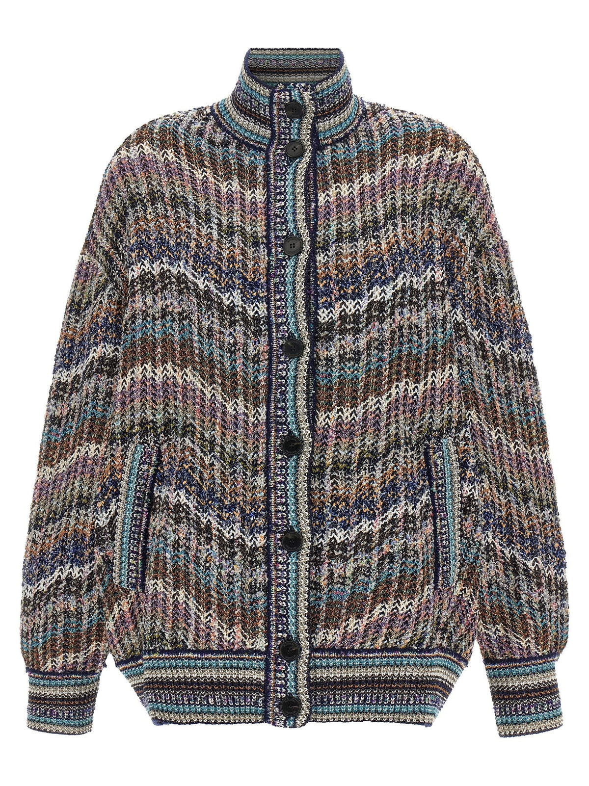 Missoni Multicolor Sequin Cardigan Gold