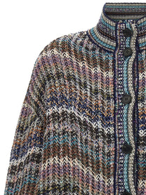 Missoni Multicolor Sequin Cardigan Gold