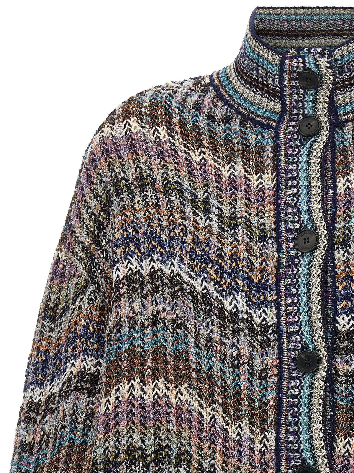 Missoni Multicolor Sequin Cardigan Gold