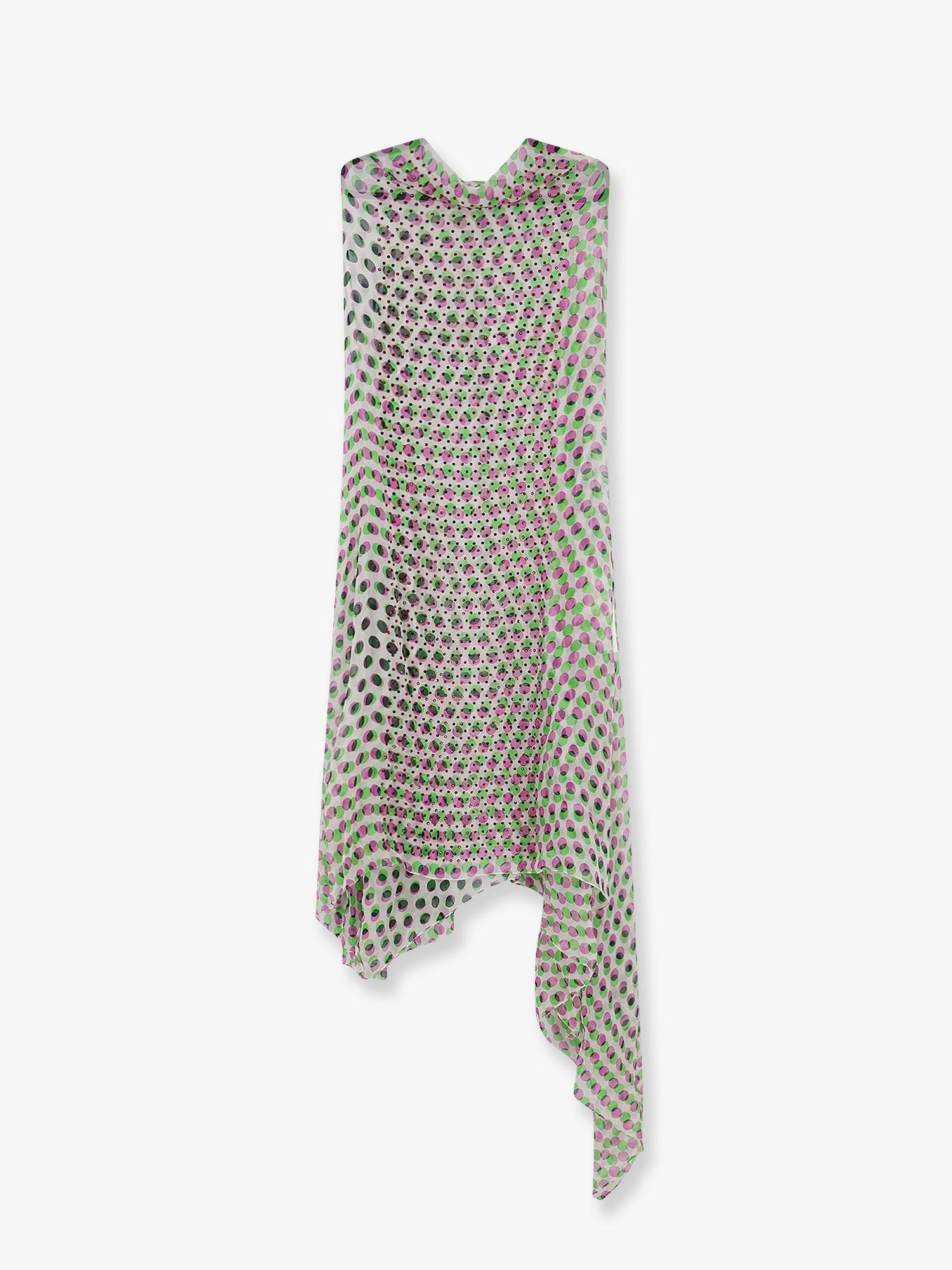 Dries Van Noten Women's Multicolor Silk Dress White