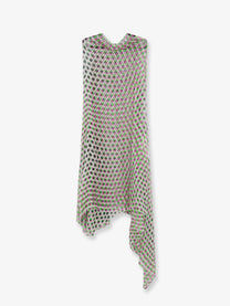 Dries Van Noten Women's Multicolor Silk Dress White