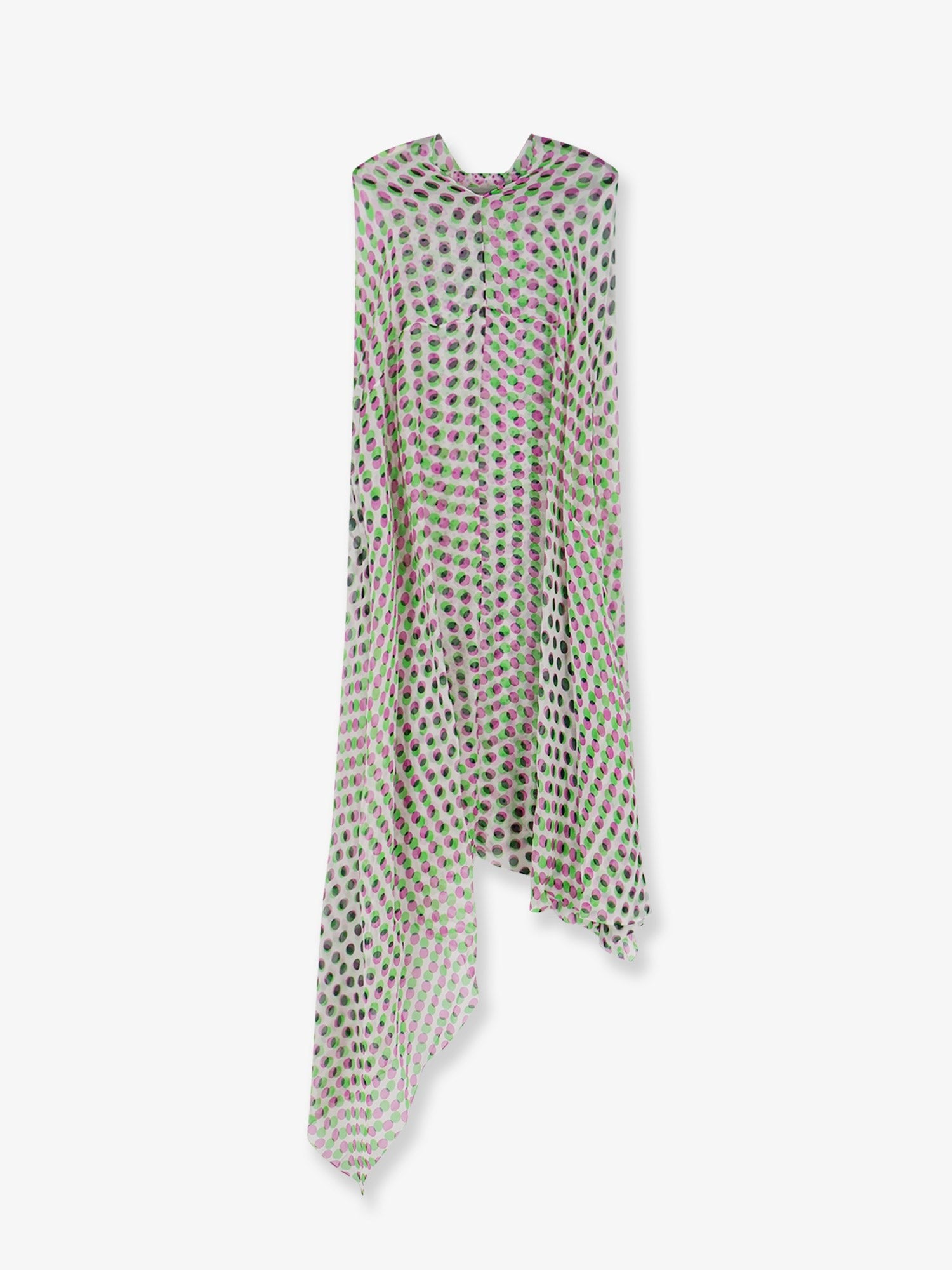 Dries Van Noten Women's Multicolor Silk Dress White