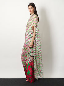 Dries Van Noten Women's Multicolor Silk Dress White