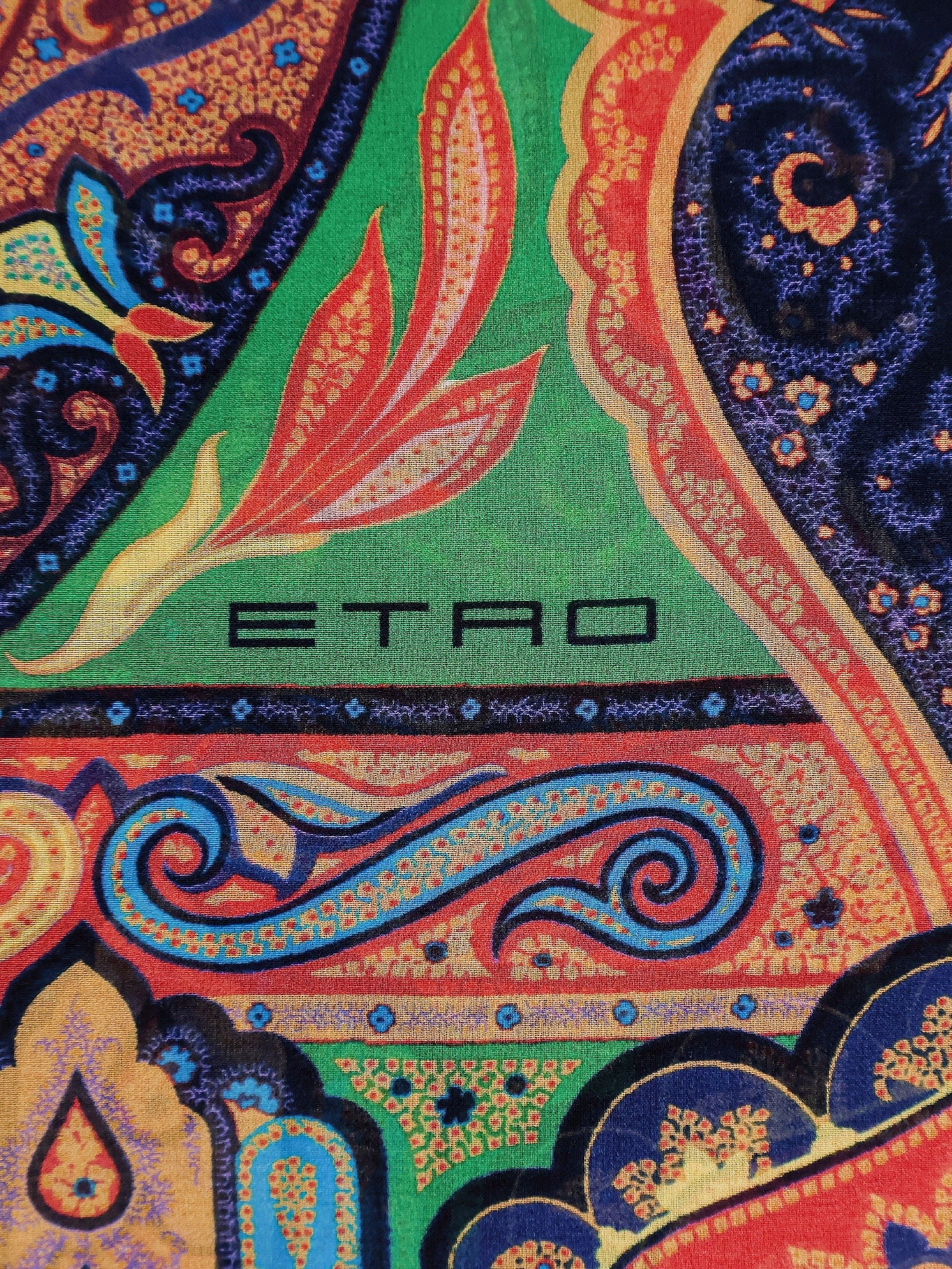 Etro Women's Multicolor Silk Foulard Gold