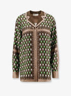 Tory Burch Women's Multicolor Silk Shirt Brown