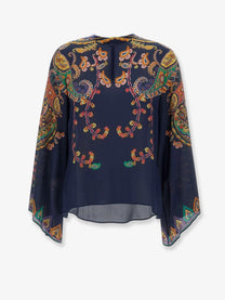 Etro Women's Multicolor Silk Shirt Gold