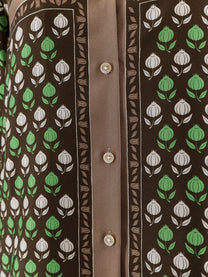 Tory Burch Women's Multicolor Silk Shirt Brown