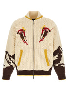 Dsquared2 Multicolor Snowy Dream Cardigan Gold