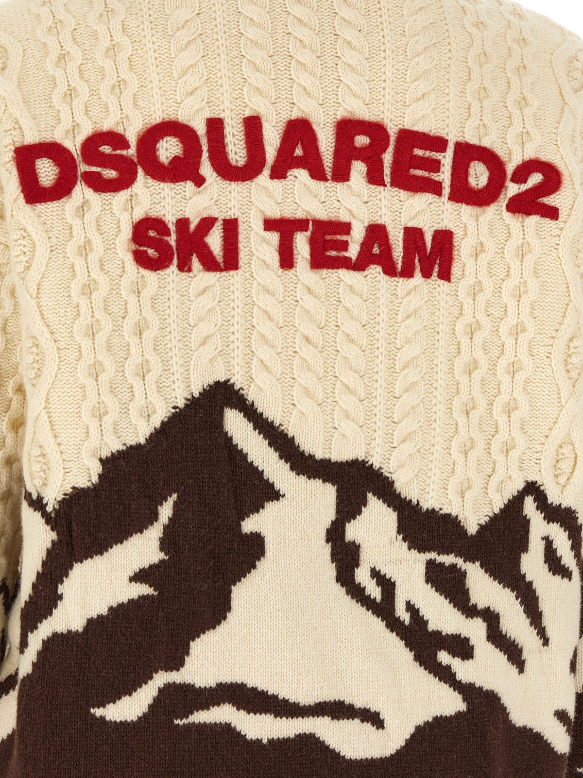Dsquared2 Multicolor Snowy Dream Cardigan Gold
