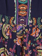 ETRO Women's Multicolor Viscose Long Dress Gold