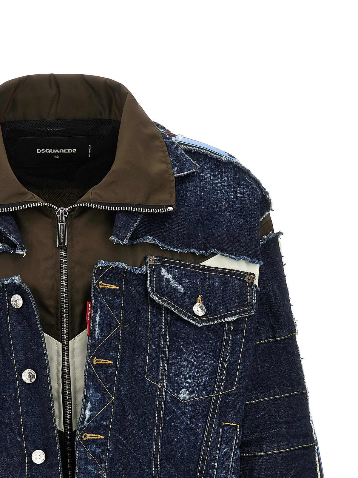 Dsquared2 Multilayer Denim Jacket Blue, view 3